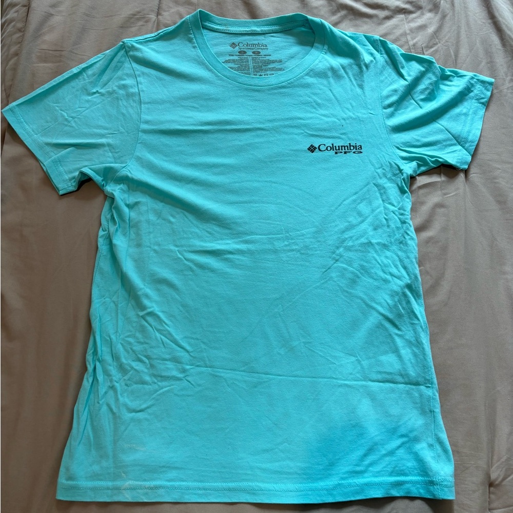 Columbia Aqua Blue Short Sleeve Tee